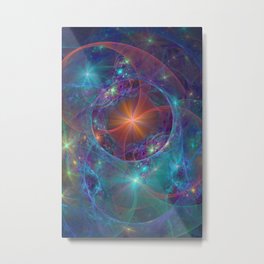 Galactic Stars Metal Print | Fractal, Digital, Freakiebeat, Flock247, Sacredgeometry, Abstract, Geometry, Fractalart, Seculargeometry, Pattern 