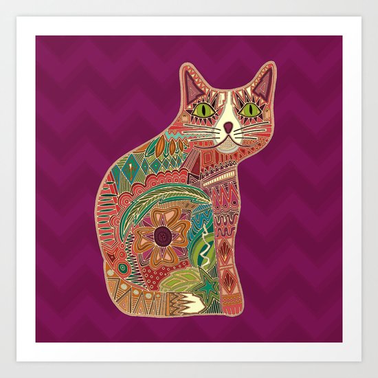 sugar cat Art Print