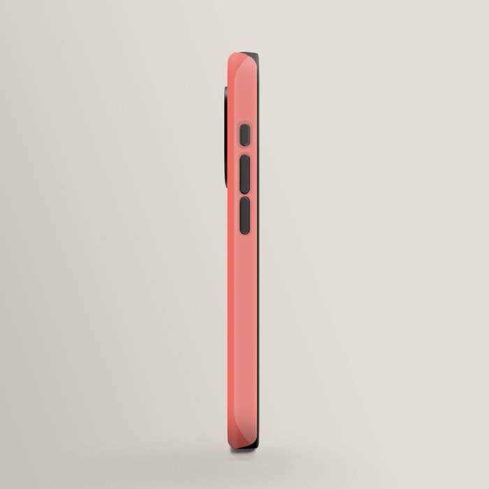 Coral Pink Thin Vertical Stripes