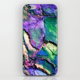 Textured Minerals Purple Green Teal iPhone Skin