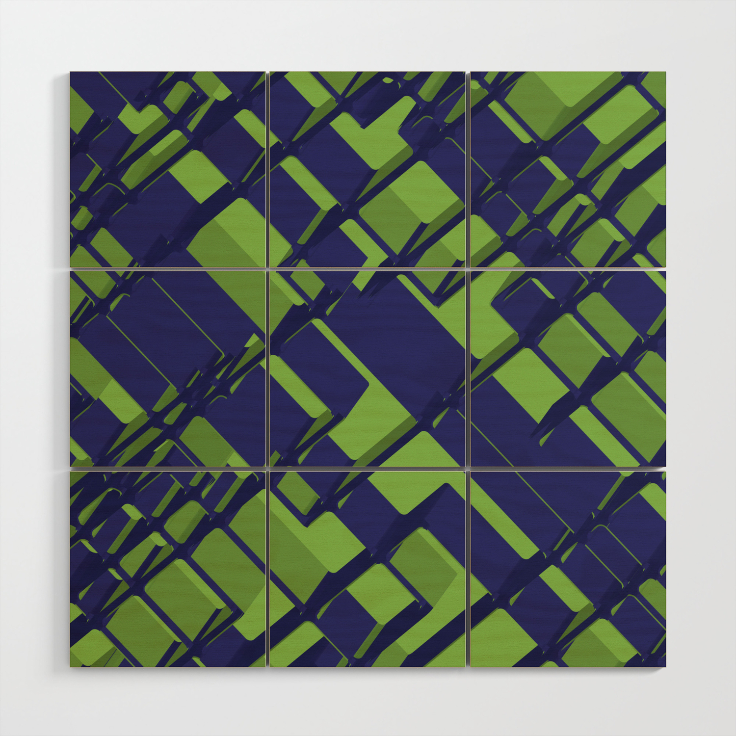 3d Abstract Futuristic Background Iii Wood Wall Art By Creativebd