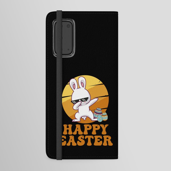 Happy Easter Kids Toddler Dabbing Bunny Android Wallet Case