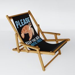 Please Keep The Sea Plastic Free Sling Chair