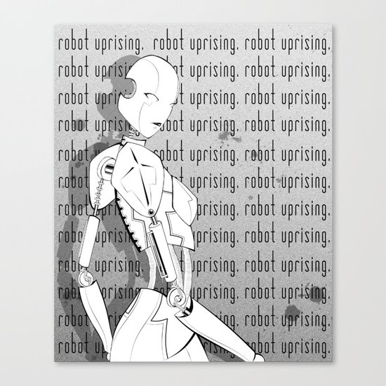 Robot Uprising Canvas Print