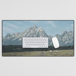 The Mountains are Calling Desk Mat
