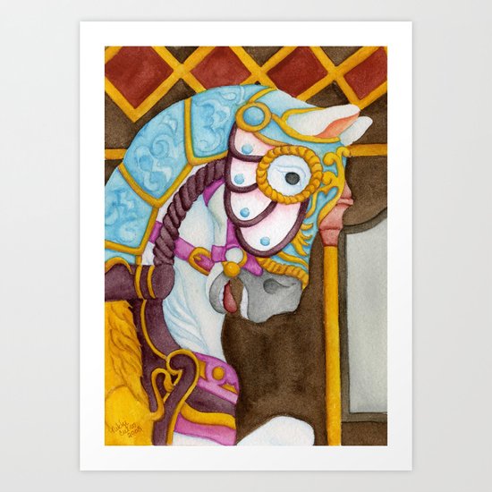 Carousel Horse - Clara Art Print