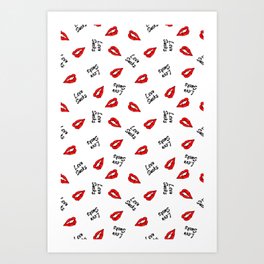 love sucks valentines vampire Art Print | Graphicdesign, Digital, Vampire, Suck, Scary, Romance, Sexy, Pattern, Bj, Hot 