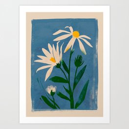 Minimal Wildflowers 4 Art Print