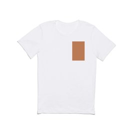 Terracotta Clay Orange Solid Color Accent Shade Matches Sherwin Williams Armagnac SW 6354 T-shirt