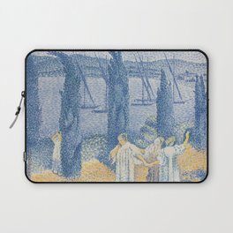 The Promenade; Landscape with Cypresses Laptop Sleeve