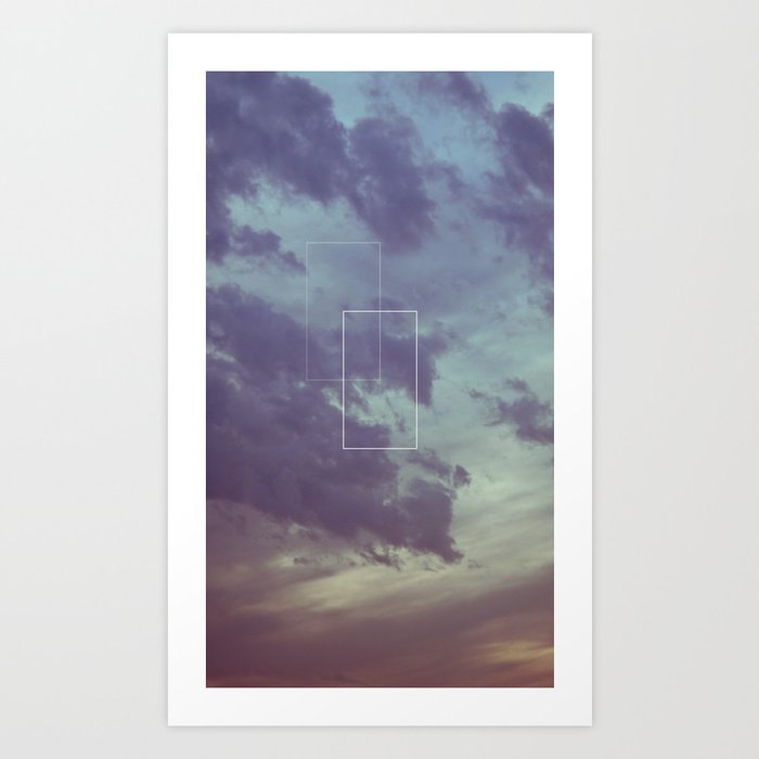 Rectangular sky Art Print
