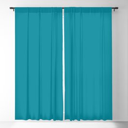 Coral Coast Teal Blackout Curtain