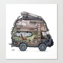 Dream Van - interior view Canvas Print