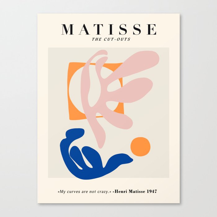 Exhibition poster Henri Matisse. Canvas Print