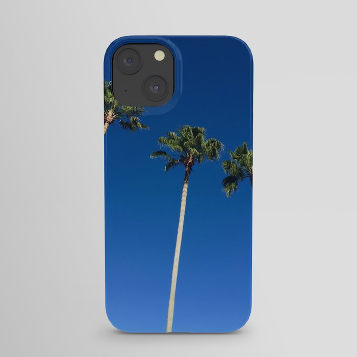 miami beach palm trees and blue sky iPhone Case