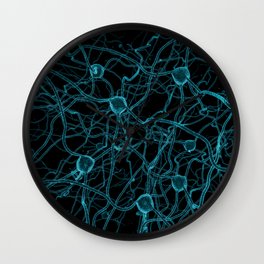 You Get on My Nerves! / 3D render of nerve cells Wall Clock