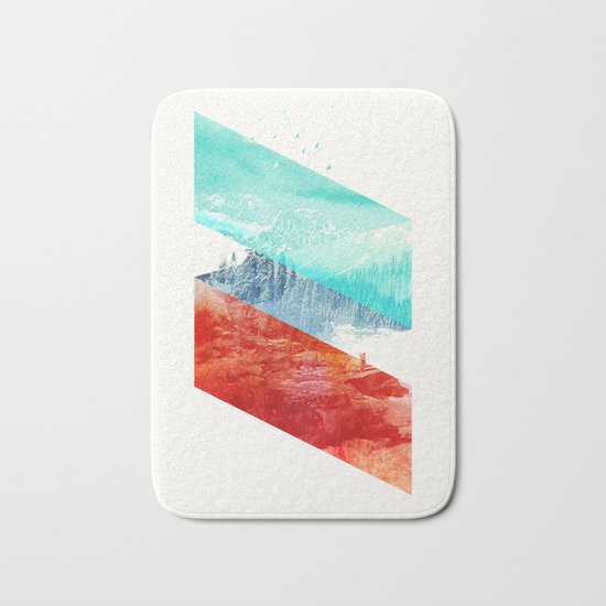 Mountain Stripes Bath Mat