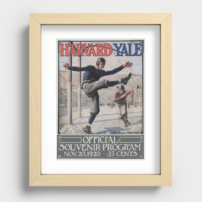 Harvard Yale Game 1920 Recessed Framed Print