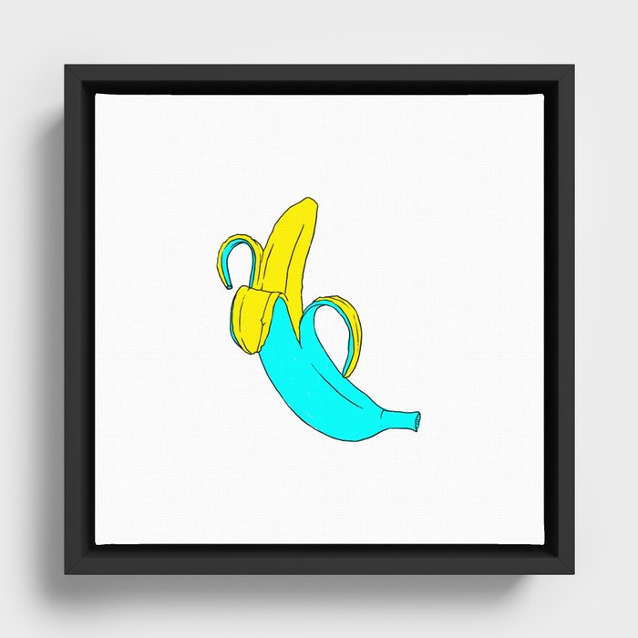pis-ang (banana) Framed Canvas