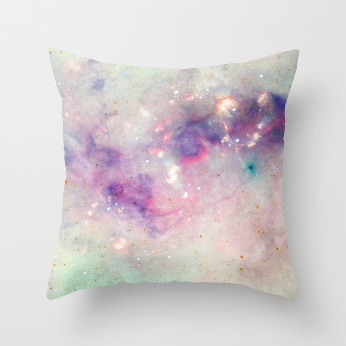 The colors of the galaxy Throw Pillow