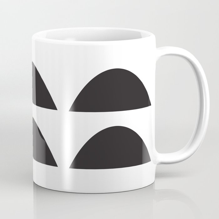 Wonky Arches | Black + White Coffee Mug