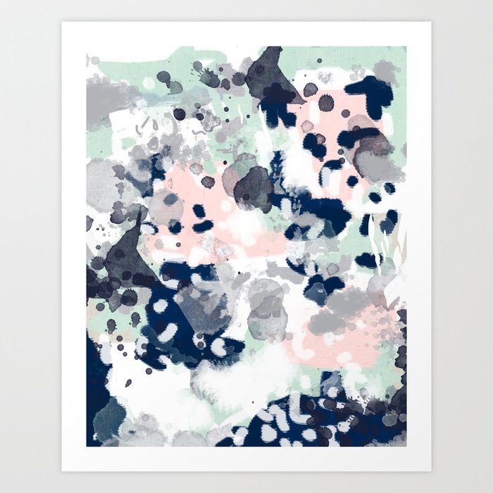 Tate Abstract Modern Minimal Painting Art Nursery Baby Office Home Decor Minimalist Modern Nursery Art Print By Charlottewinter Society6
