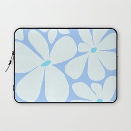 Abstraction_BLUE_FLORAL_FLOWERS_BLOOM_BLOSSOM_POP_ART_0415A Laptop Sleeve