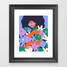 Power Flower Framed Art Print