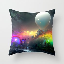 Orbital Balloon X-28 Throw Pillow