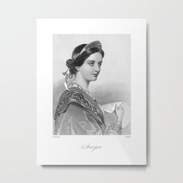 Imogen Victorian Reproduction Metal Print