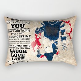 America Football Today Is A Good Day To Happy Rectangular Pillow