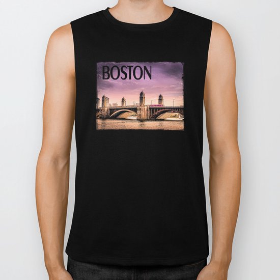 Longfellow Bridge, Boston MA Biker Tank