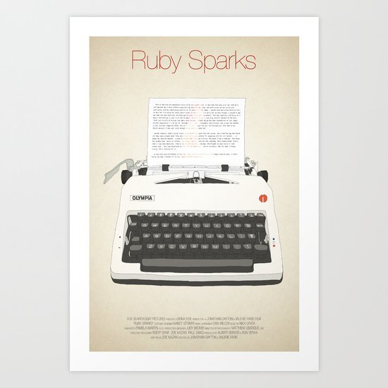 Ruby Sparks Art Print