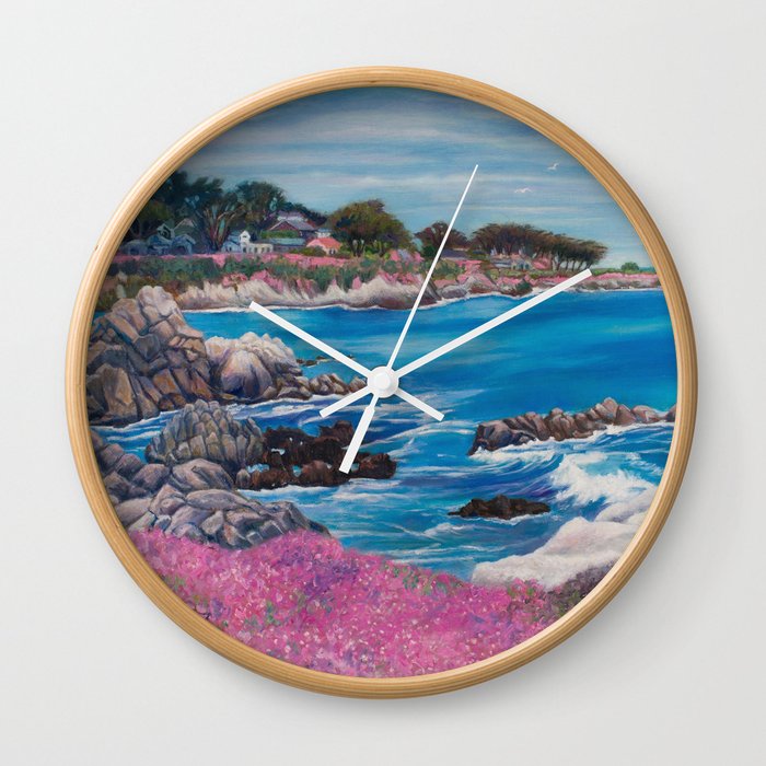 By the Ocean, Pacific Grove California Wall Clock