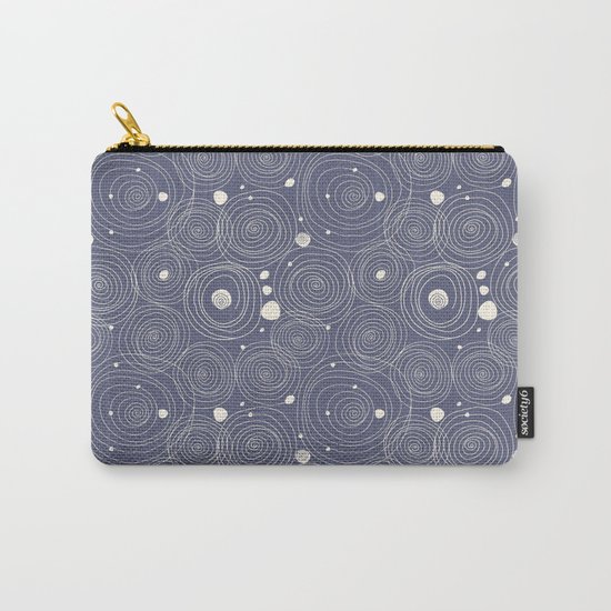 Blue Scribbles Pattern 08 Carry-All Pouch