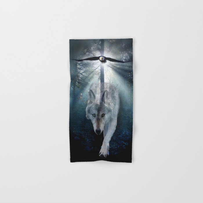 The Gathering - Wolf and Eagle Hand & Bath Towel