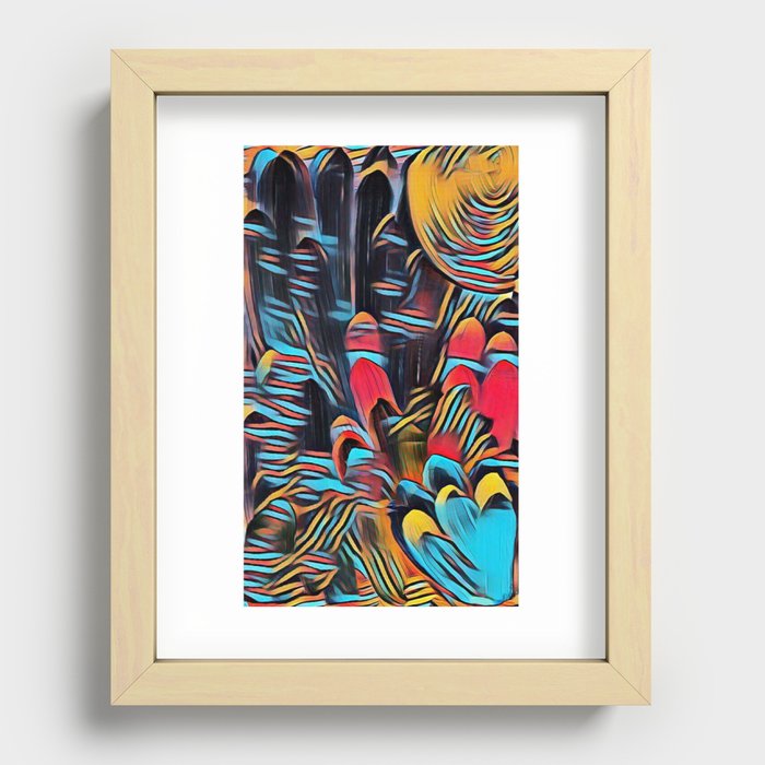 Abstract forrest Recessed Framed Print