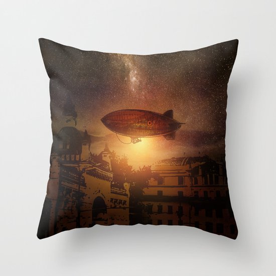 A Trip down the Sunset II Throw Pillow