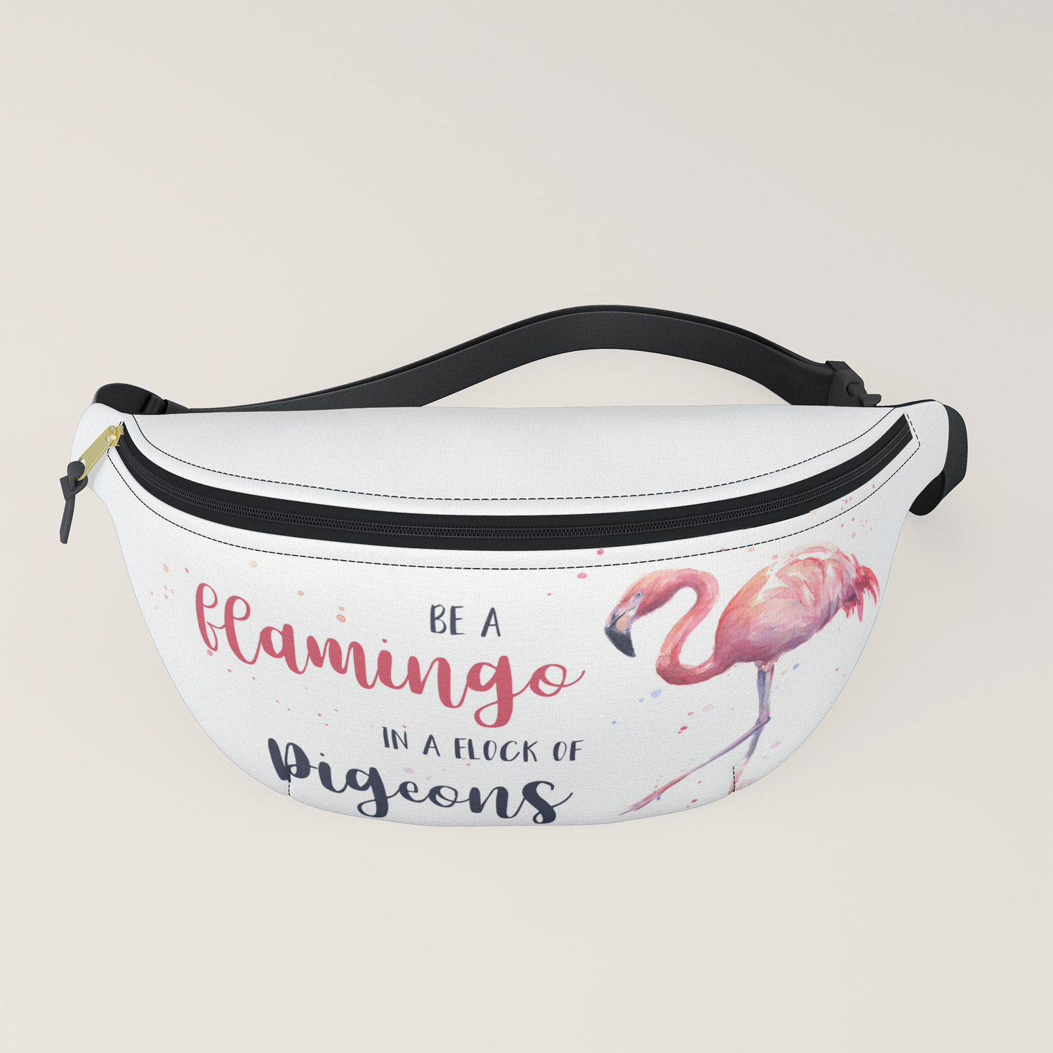 flamingo fanny pack