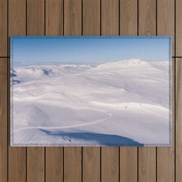 Norway Photography - Field Of Snow Outdoor Rug