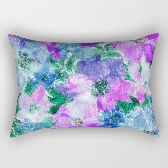 Splendid Flowers 3 Rectangular Pillow