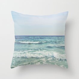 Ocean Crashing Waves Throw Pillow