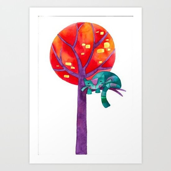 My little cat Art Print
