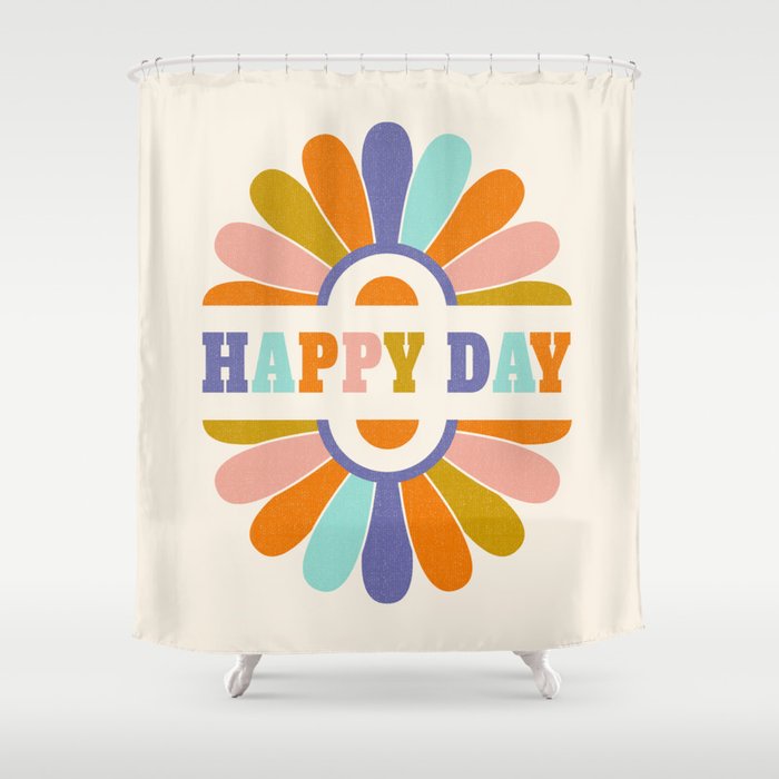 Happy Day Daisy Shower Curtain