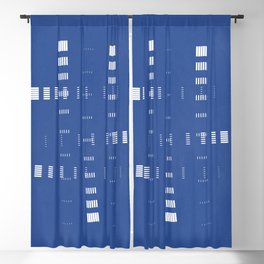 Abstract Geometric Stripe Line Blackout Curtain