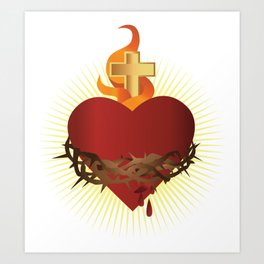 Sacred Heart of Jesus Art Print