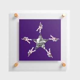 Disco Astronaut Star Dance Party Floating Acrylic Print
