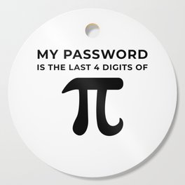 My password is the last 4 digits of PI Cutting Board