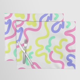 2  Abstract Shapes Squiggly Organic 220520 Placemat