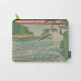 Sea. Ukiyoe Landscape Carry-All Pouch | Pop Art, Japan, Pattern, Landscape, Japanese, Graphic Design, Asia, Painting, Oliental, Ukiyoe 